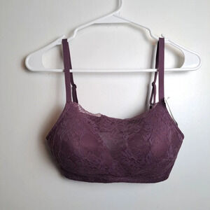 NEW Modern Movement‎ Lacey Padded Bralette Adjustable Feminine Bra Size 34C